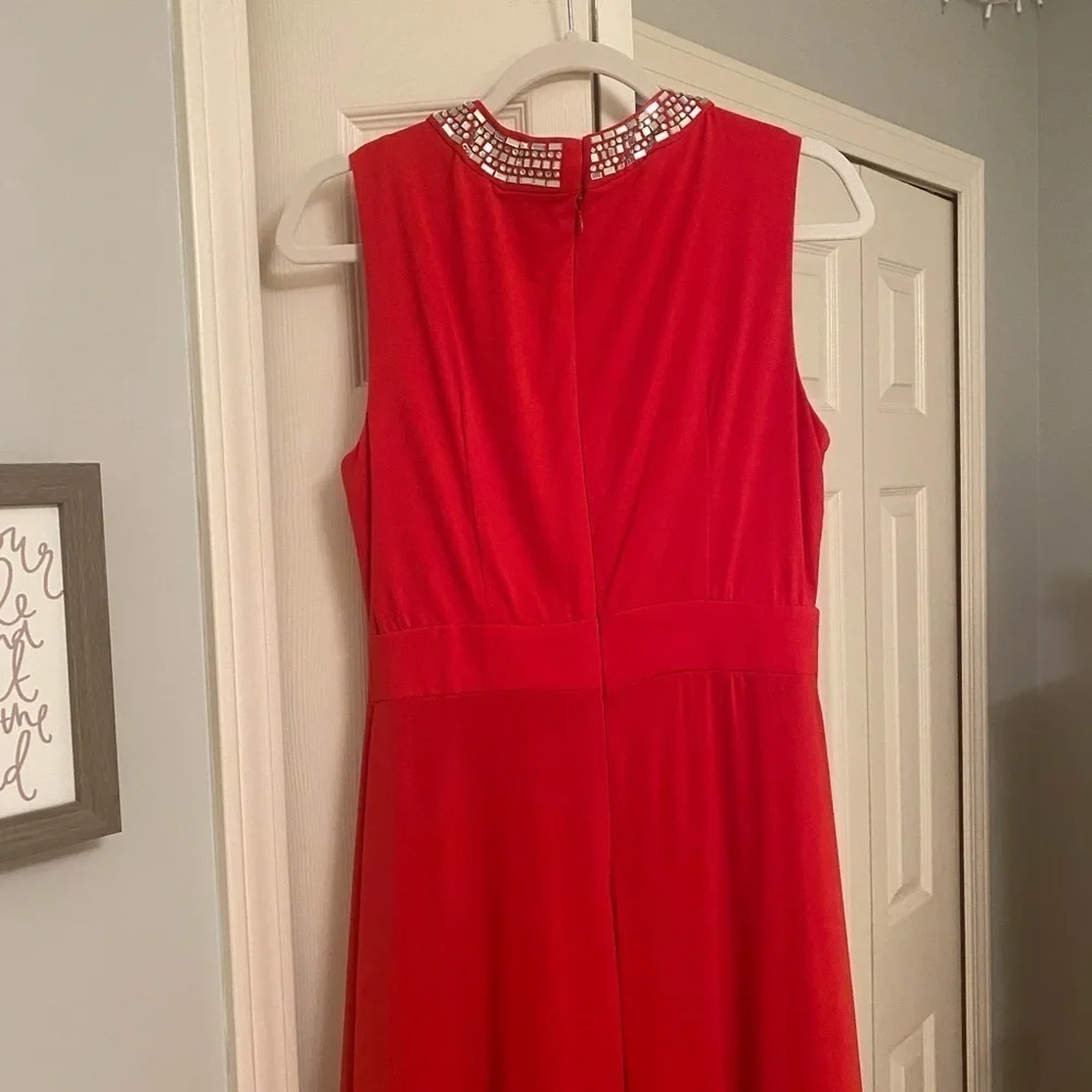 Karina Red Maxi Dress - Picture 12 of 16